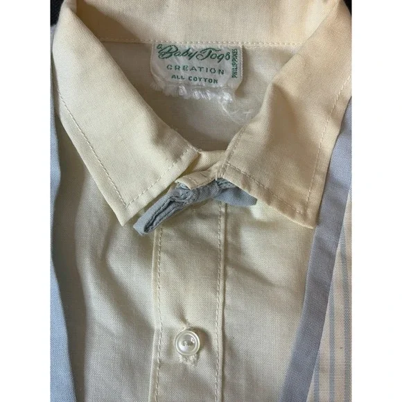 Vtg Baby Togs Boy Clothes/Blue/Embroidered/Button Down/Vest/50's-70's?/Bird Lot - Picture 6 of 12